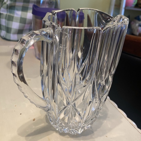 Gorham Crystal pitcher. 6.5” tall, Lady Anne pattern. Ca 1960’s. - Picture 6 of 9
